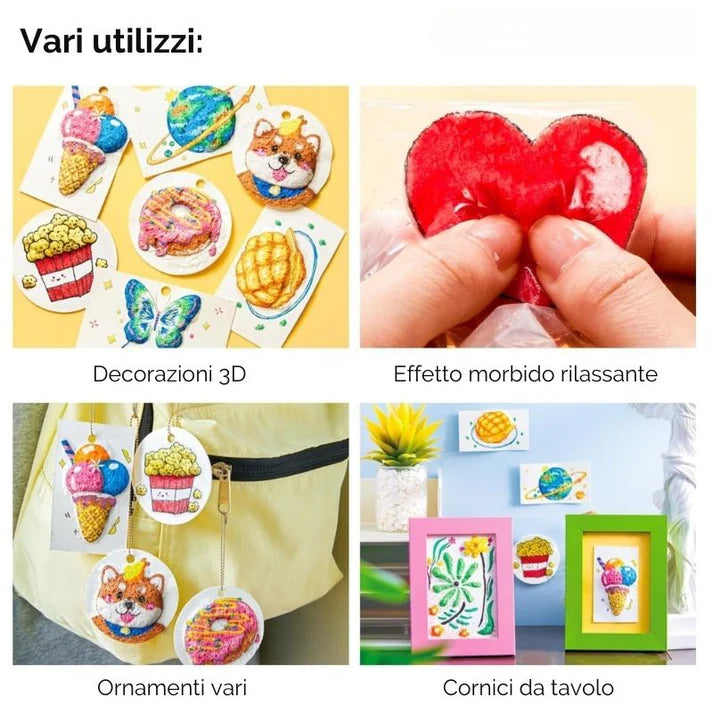 Kit Magia 3D™ - "Colora, aggiungi acqua e guarda la magia prendere vita"