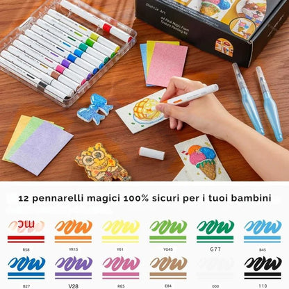 Kit Magia 3D™ - "Colora, aggiungi acqua e guarda la magia prendere vita"