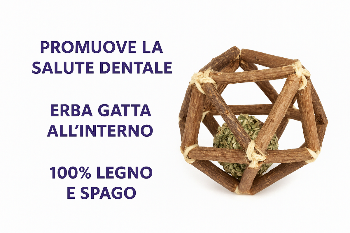 Sway Natural ChewBall™ – Pallina Naturale Anti-Noia per Gatti