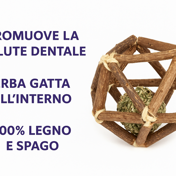 Sway Natural ChewBall™ – Pallina Naturale Anti-Noia per Gatti