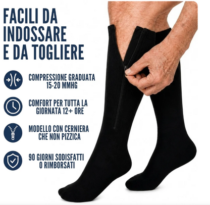 CircolaPiù™- Calze a compressione con cerniera
