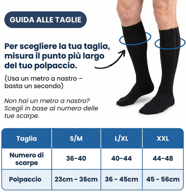 CircolaPiù™- Calze a compressione con cerniera